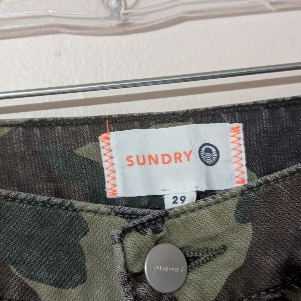 Sundry Camo Pants Utility Joggers Camouflage Dusk Size 29 New With Tags! - Picture 5 of 16